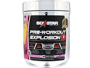 Six Star Explosion Pre Workout, Powerful Pre Workout Powder with Extreme Energy, Focus and Intensity
